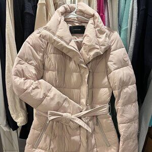 Tahari Quilted Puffer Women's Belted Jacket / Coat